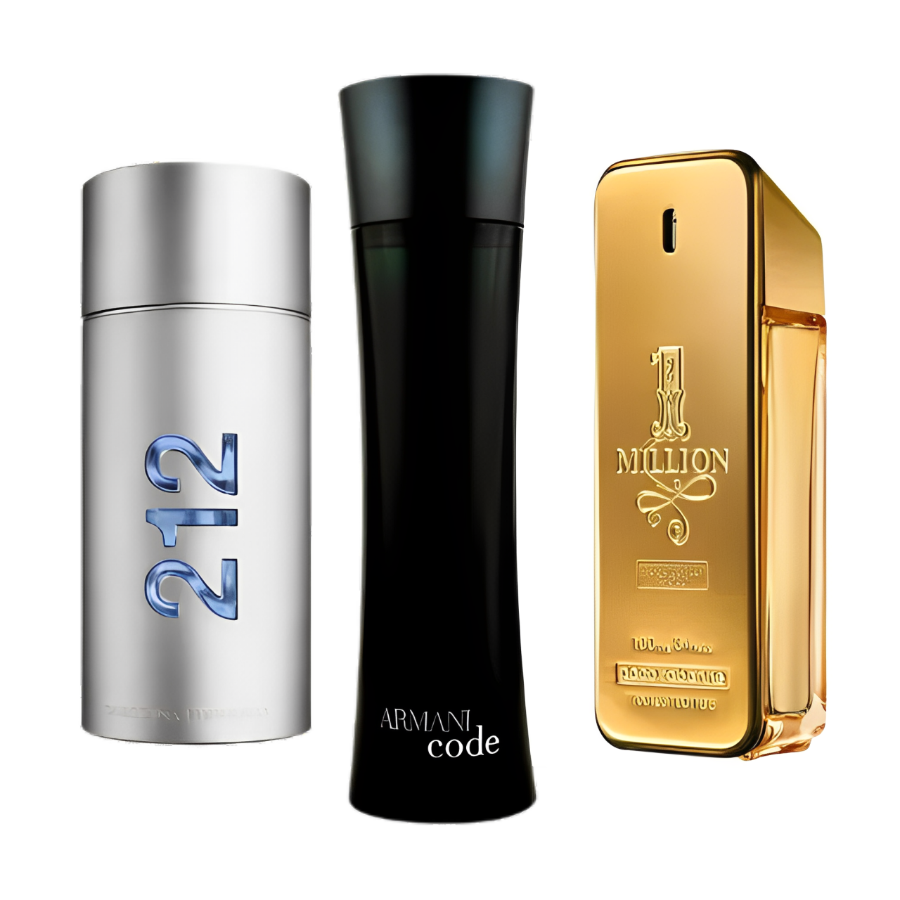 Carolina Herrera 212 Men | Giorgio Armani Code | Paco Rabanne 1 Million