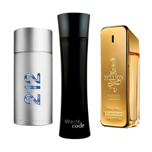 Carolina Herrera 212 Men | Giorgio Armani Code | Paco Rabanne 1 Million