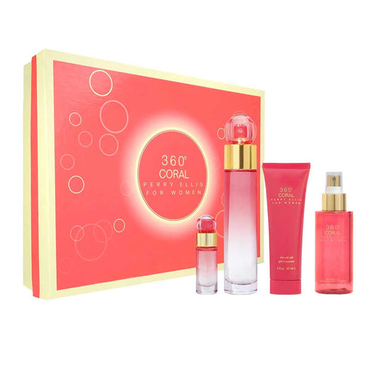 360 Coral ESTUCHE 4pzs EDP Mujer